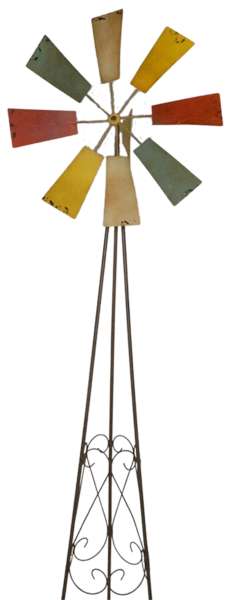 Wunderschönes mediterranes Windrad groß in mallorquinischem Stil ca. 170 cm - Windspiel