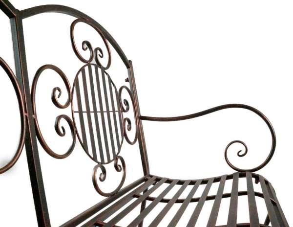 Wundervolle Gartenbank Culta aus Metall - Gartenmöbel Sitzgarnitur